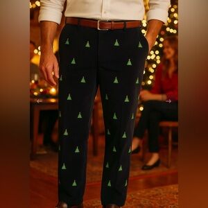 Castaway Nantucket Beachcomber Corduroy Navy Christmas Tree Pants